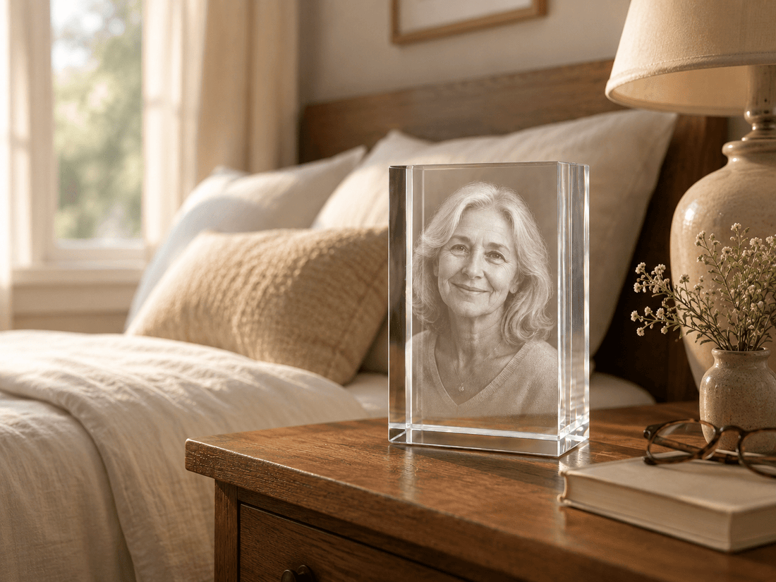 A Crystal Keepsake Beside the Bed: A Story of Love and Memory - Laverina