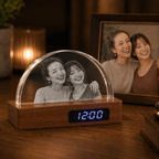 Custom 3D Crystal Arc Keepsake | Personalized Engraved Gift