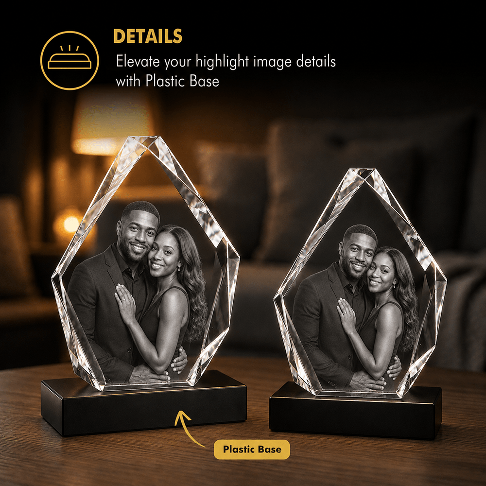 3D Crystal Hexagon Gift for Mom | Custom Mother's Day Keepsake - Laverina