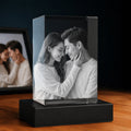 Custom 3D Crystal Rectangle Keepsake | Personalized Engraved Gift