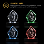 Custom 3D Crystal Hexagon Keepsake | Personalized Engraved Gift