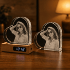 Custom 3D Crystal Heart Keepsake | Personalized Engraved Gift - Laverina