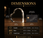 Custom 3D Crystal Heart Keepsake | Personalized Engraved Gift - Laverina