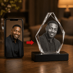 Custom 3D Crystal Hexagon Keepsake | Personalized Engraved Gift - Laverina