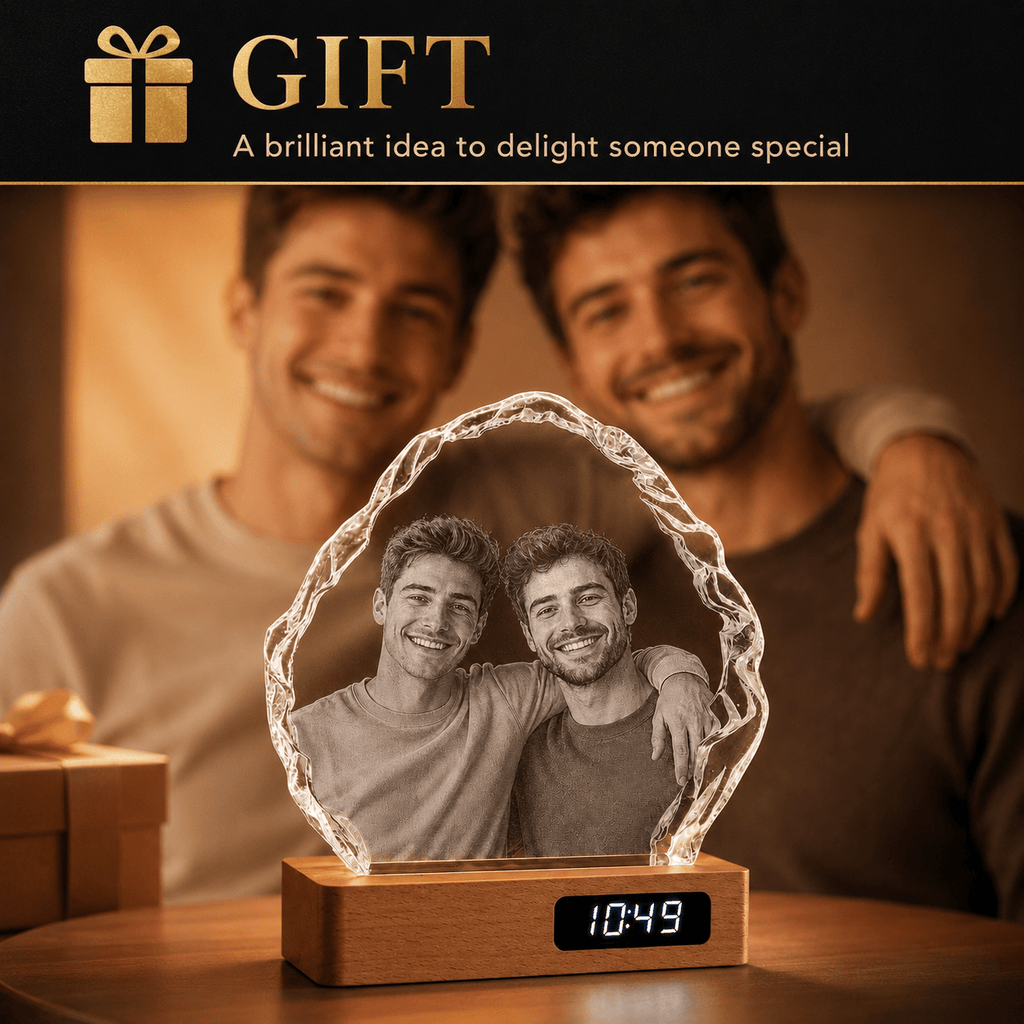 Custom 3D Crystal Iceberg Keepsake | Personalized Engraved Gift - Laverina