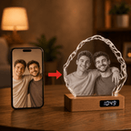 Custom 3D Crystal Iceberg Keepsake | Personalized Engraved Gift - Laverina