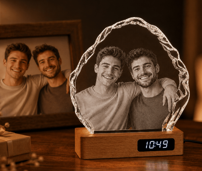 Custom 3D Crystal Iceberg Keepsake | Personalized Engraved Gift - Laverina