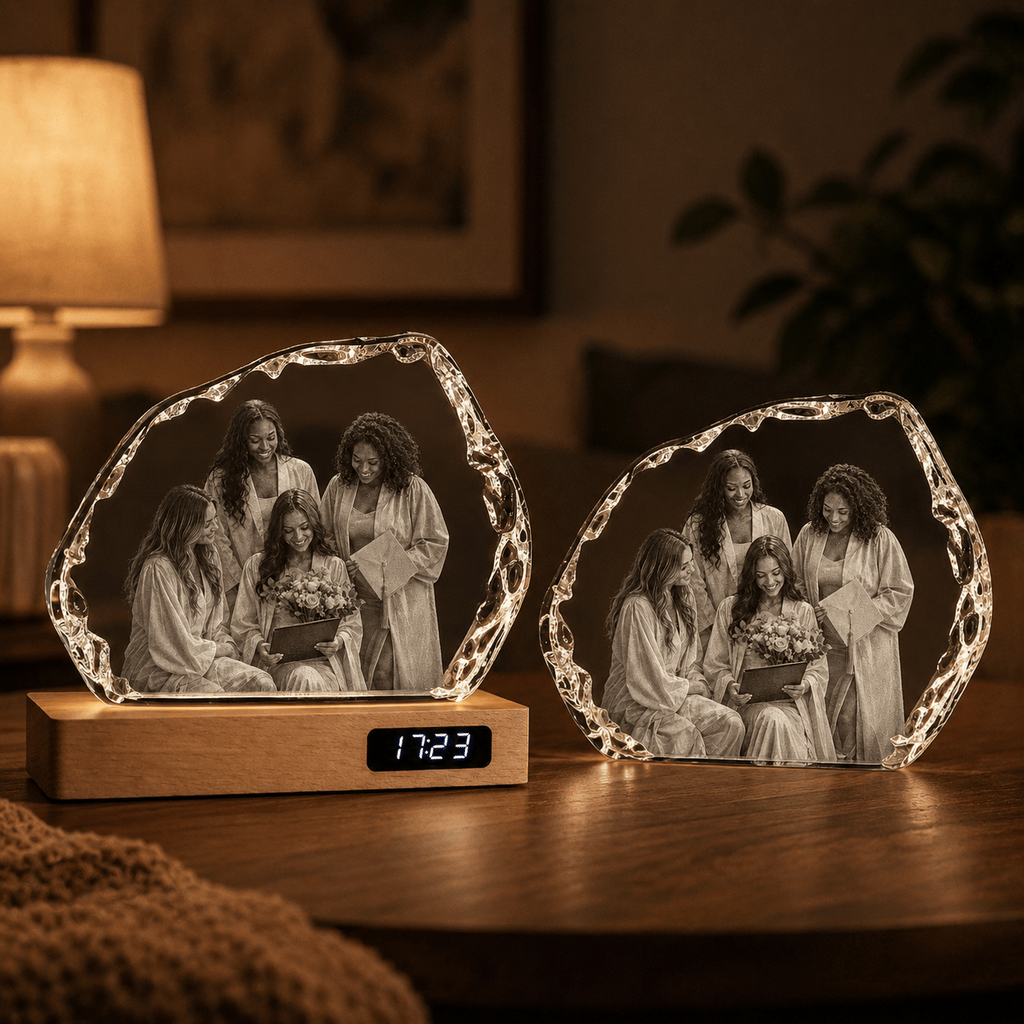 Custom 3D Crystal Iceberg Keepsake | Personalized Engraved Gift - Laverina