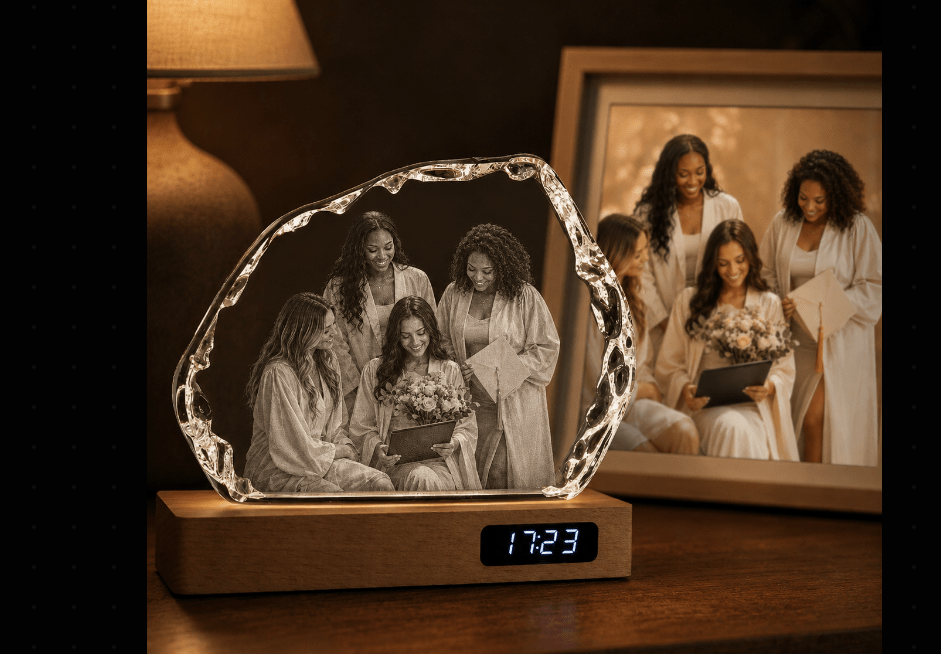 Custom 3D Crystal Iceberg Keepsake | Personalized Engraved Gift - Laverina