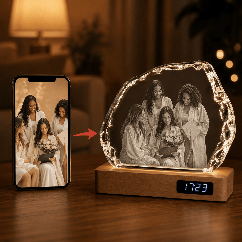 Custom 3D Crystal Iceberg Keepsake | Personalized Engraved Gift - Laverina