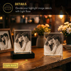 Custom 3D Crystal Rectangle Keepsake | Personalized Engraved Gift - Laverina