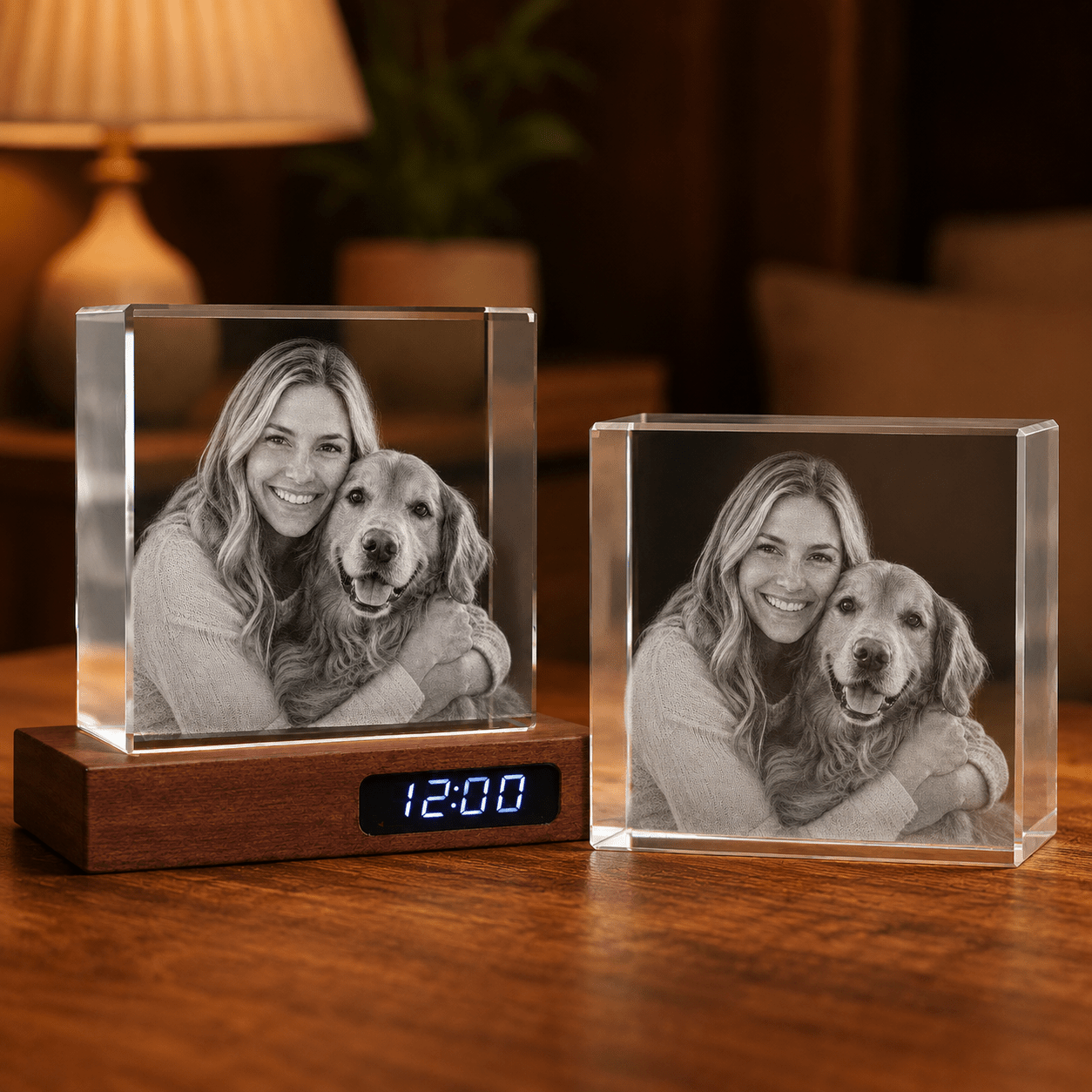 Custom 3D Crystal Square Keepsake - Laverina
