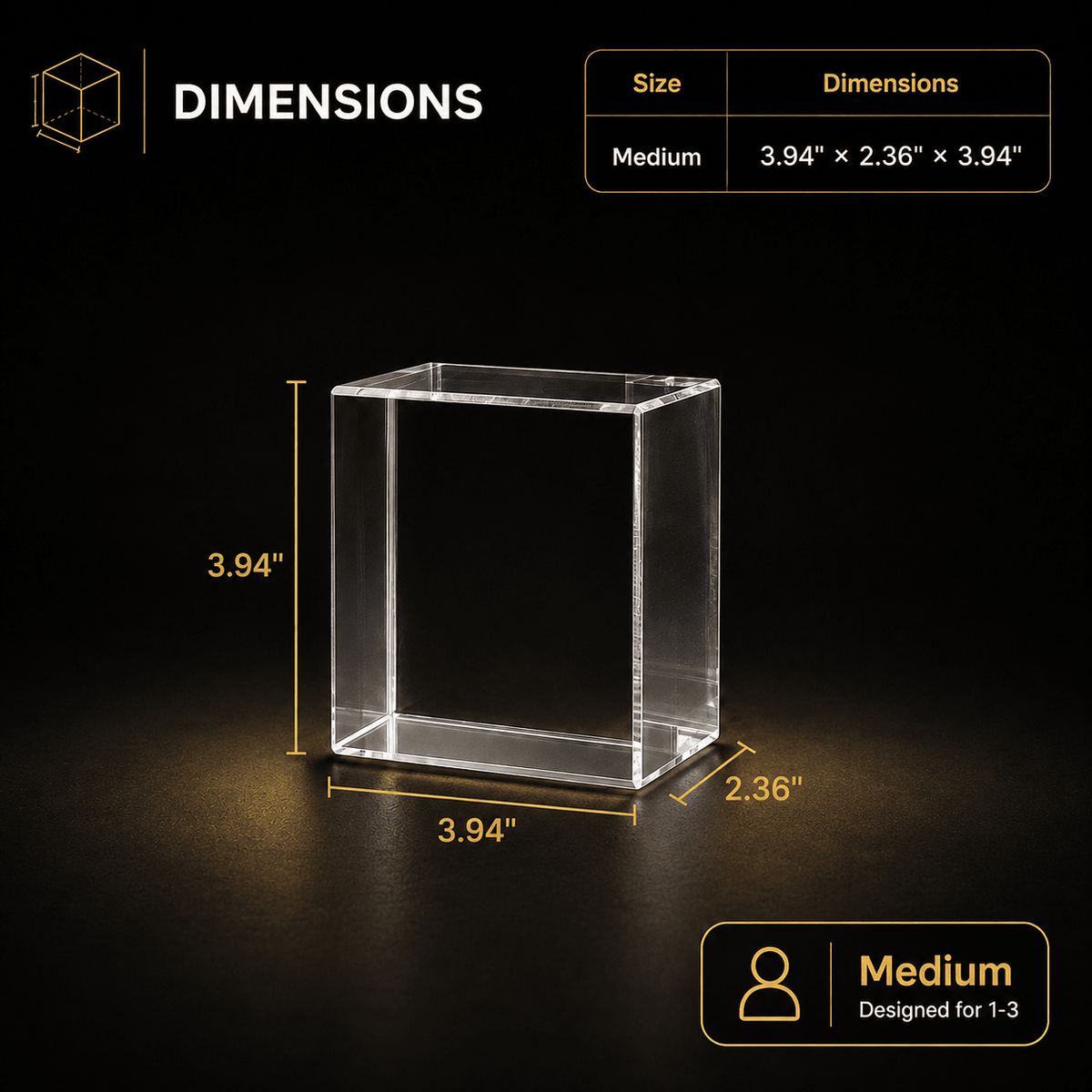 Custom 3D Crystal Square Keepsake - Laverina
