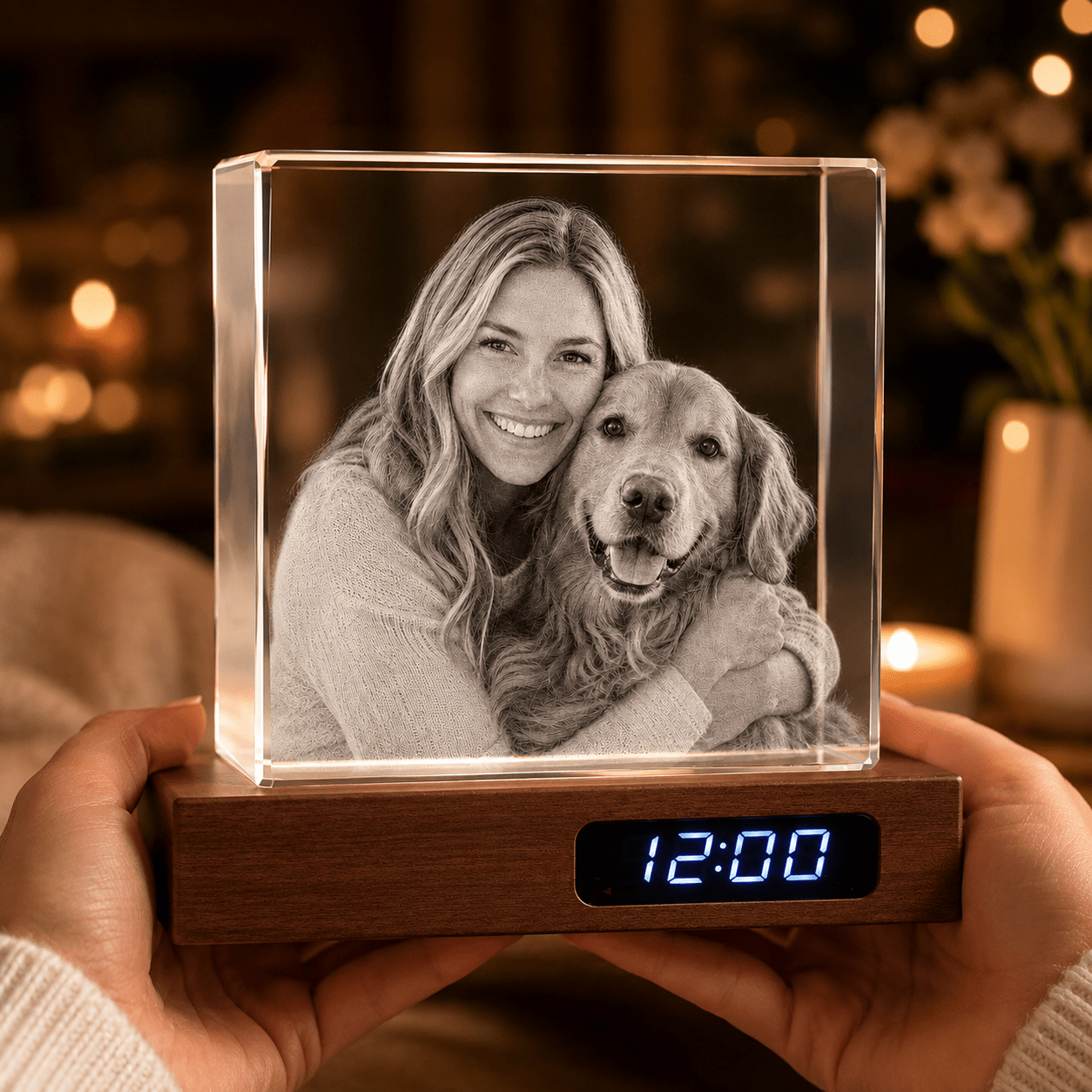 Custom 3D Crystal Square Keepsake - Laverina