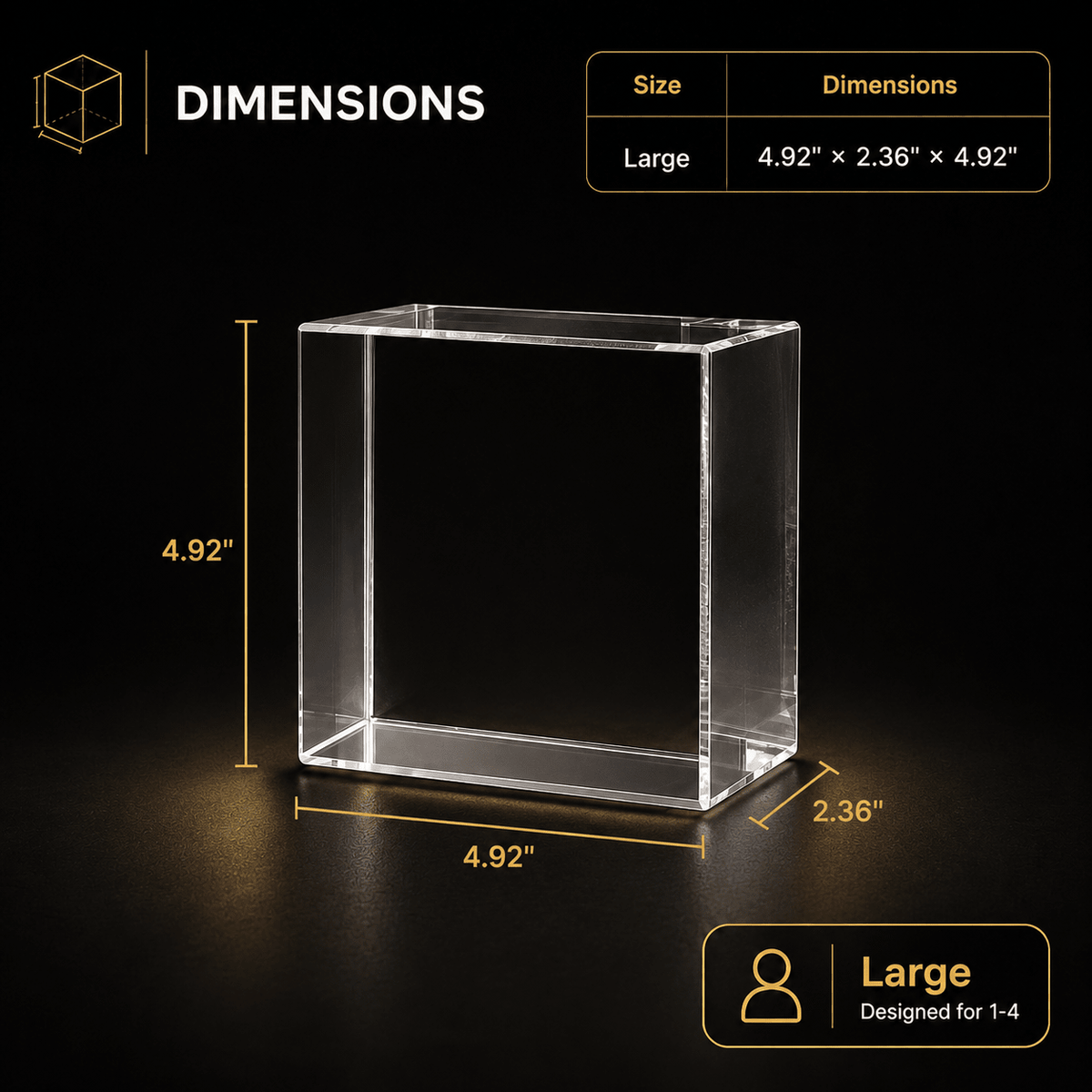 Custom 3D Crystal Square Keepsake - Laverina