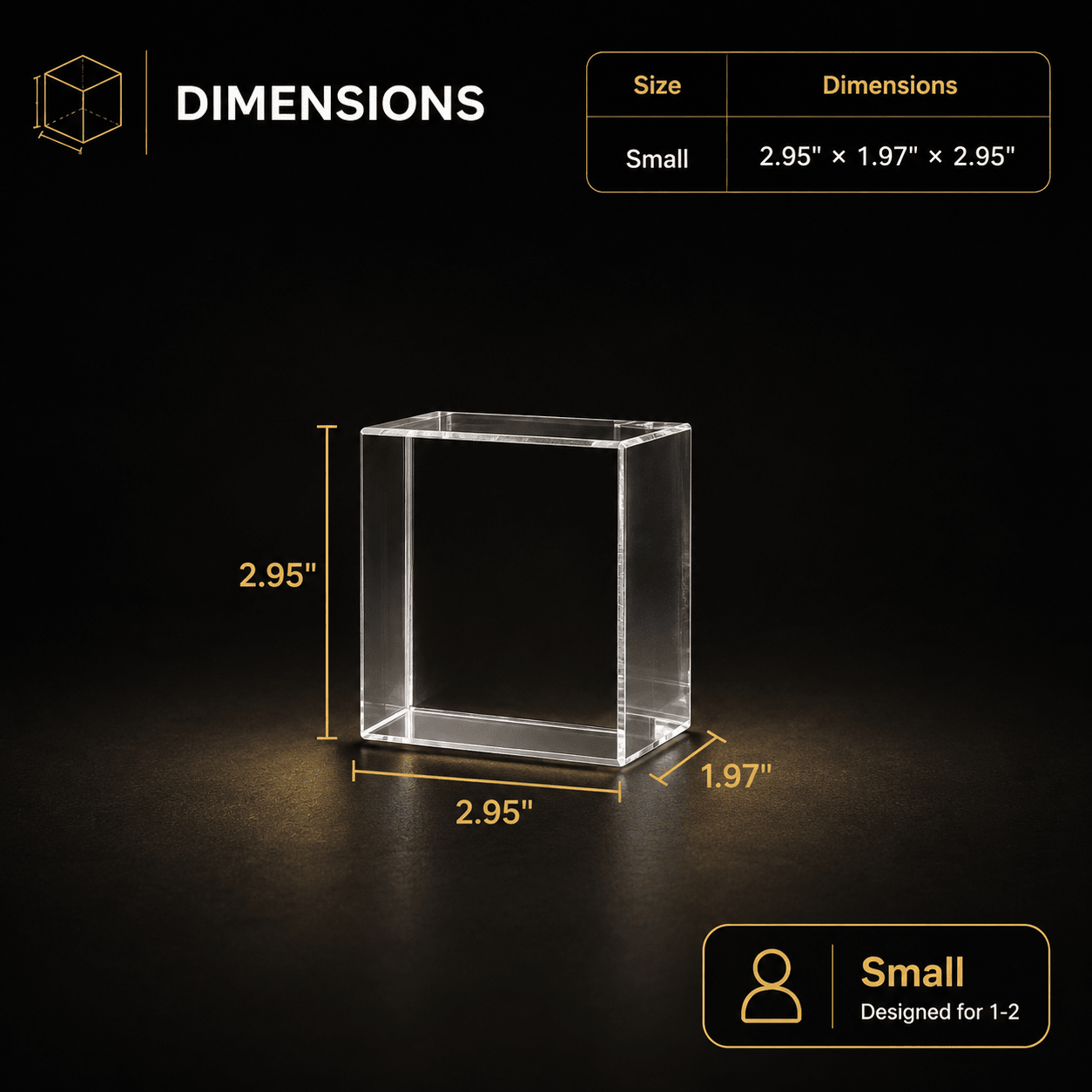 Custom 3D Crystal Square Keepsake - Laverina