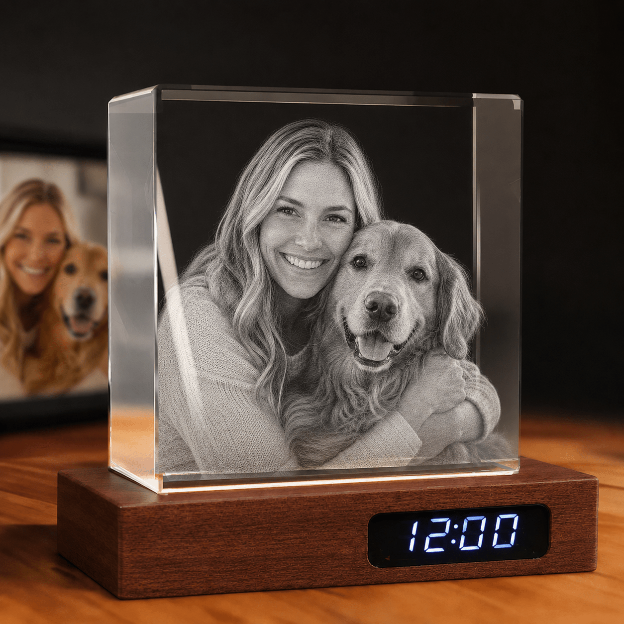Custom 3D Crystal Square Keepsake - Laverina
