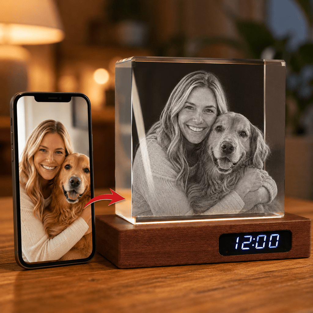 Custom 3D Crystal Square Keepsake - Laverina
