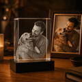 Custom 3D Crystal Square Keepsake | Personalized Engraved Gift - Laverina