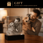 Custom 3D Crystal Square Keepsake | Personalized Engraved Gift - Laverina