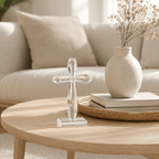 Faceted Crystal Cross Decor - Laverina