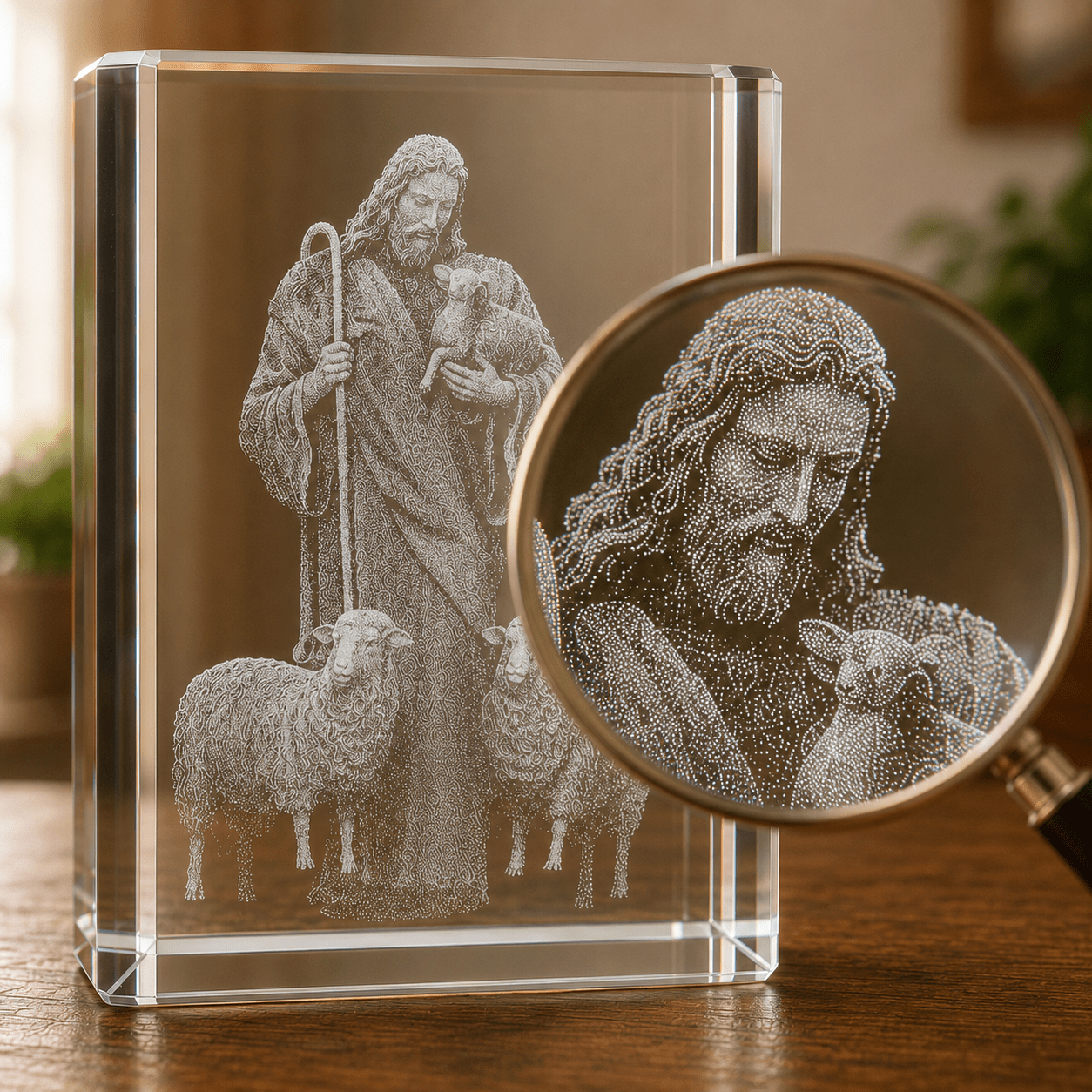 Good Shepherd Crystal Keepsake - Laverina