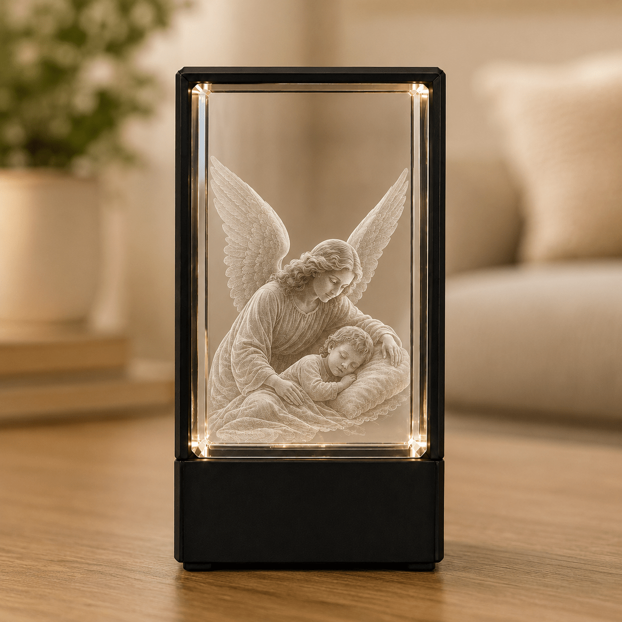 Guardian Angel Crystal Keepsake - Laverina