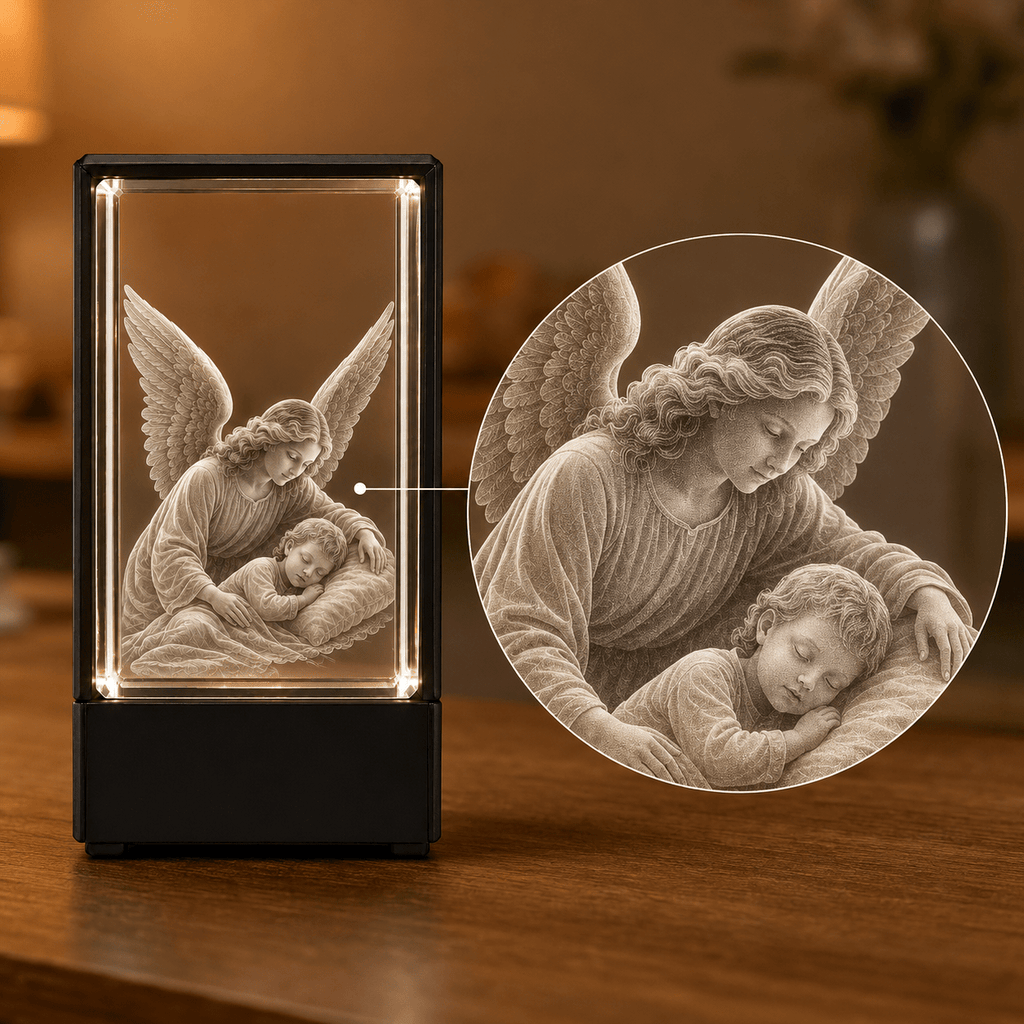 Guardian Angel Crystal Keepsake - Laverina