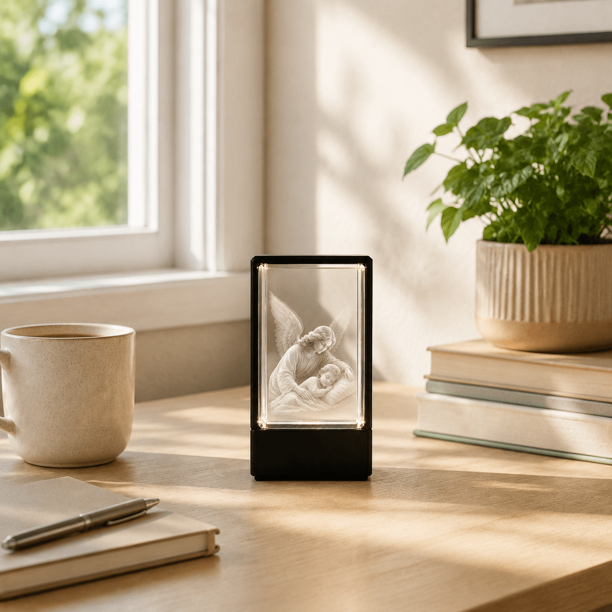 Guardian Angel Crystal Keepsake - Laverina