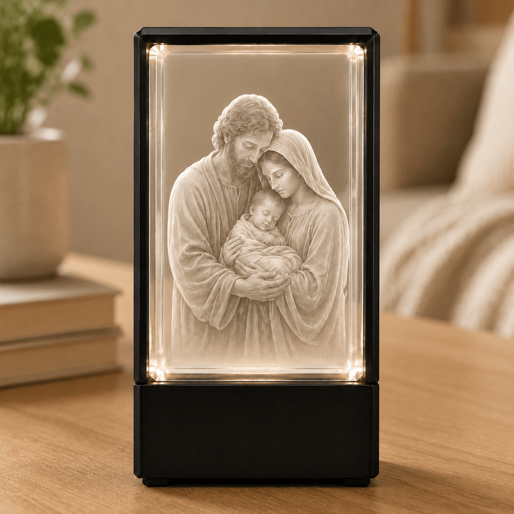 Holy Family Crystal Keepsake - Laverina