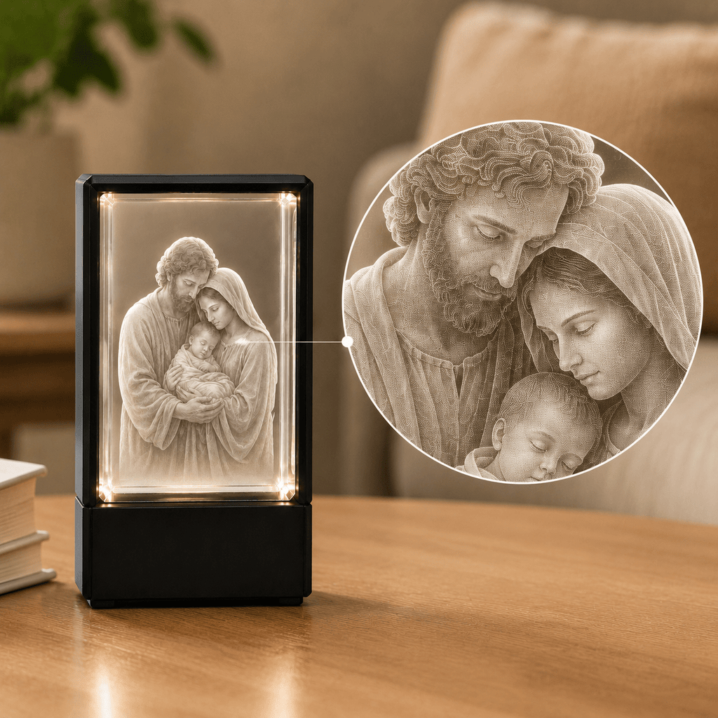 Holy Family Crystal Keepsake - Laverina