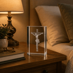 Jesus Crucifix Crystal Keepsake - Laverina