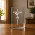 Jesus Crucifix Crystal Keepsake - Laverina