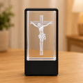 Jesus Crucifix Crystal Keepsake - Laverina