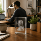 Jesus Portrait Crystal Keepsake - Laverina