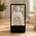 Jesus with Dove Crystal Keepsake - Laverina