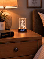 Praying Hands & Cross Crystal Keepsake Clock - Laverina