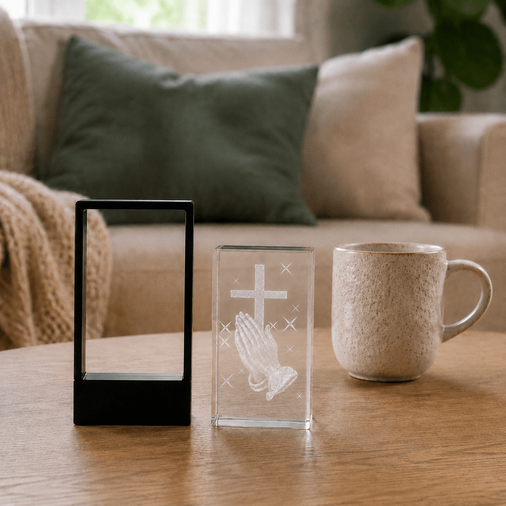 Praying Hands Crystal Keepsake - Laverina