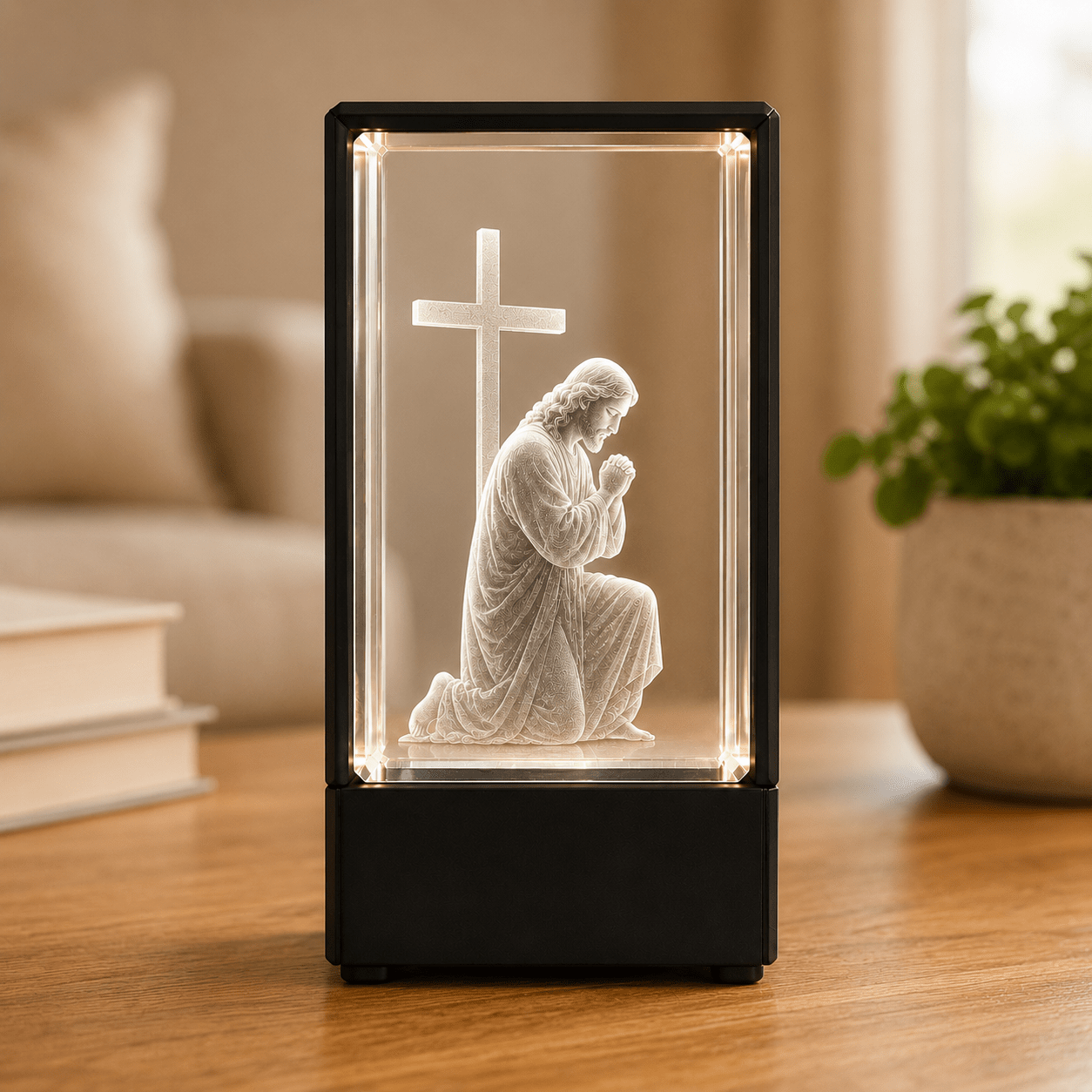 Praying Jesus Crystal Keepsake - Laverina