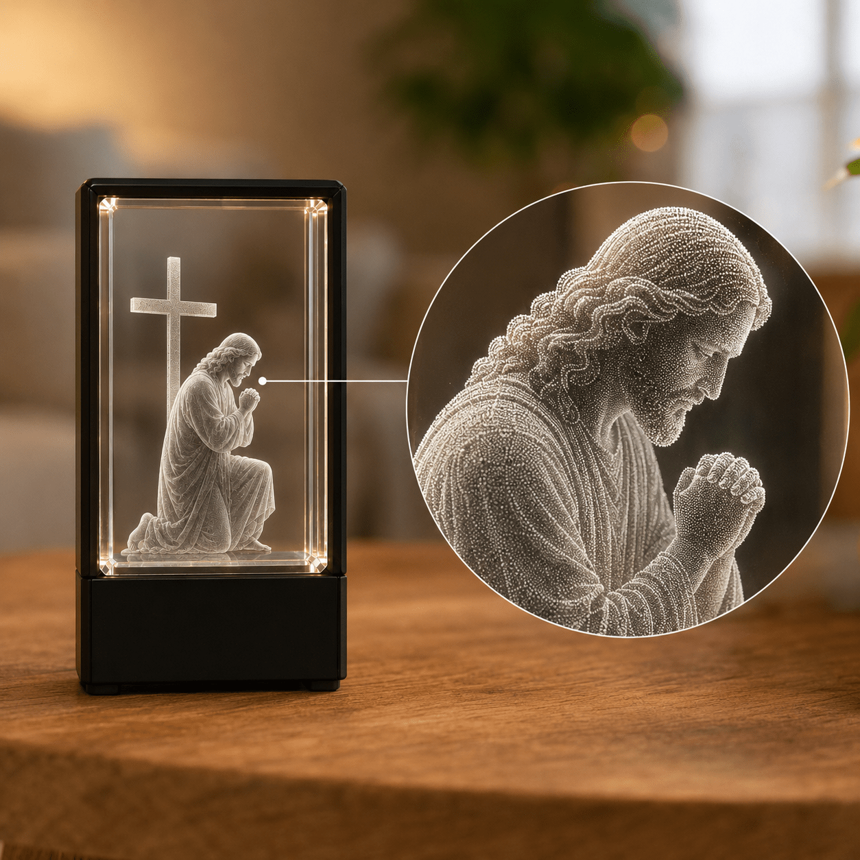 Praying Jesus Crystal Keepsake - Laverina