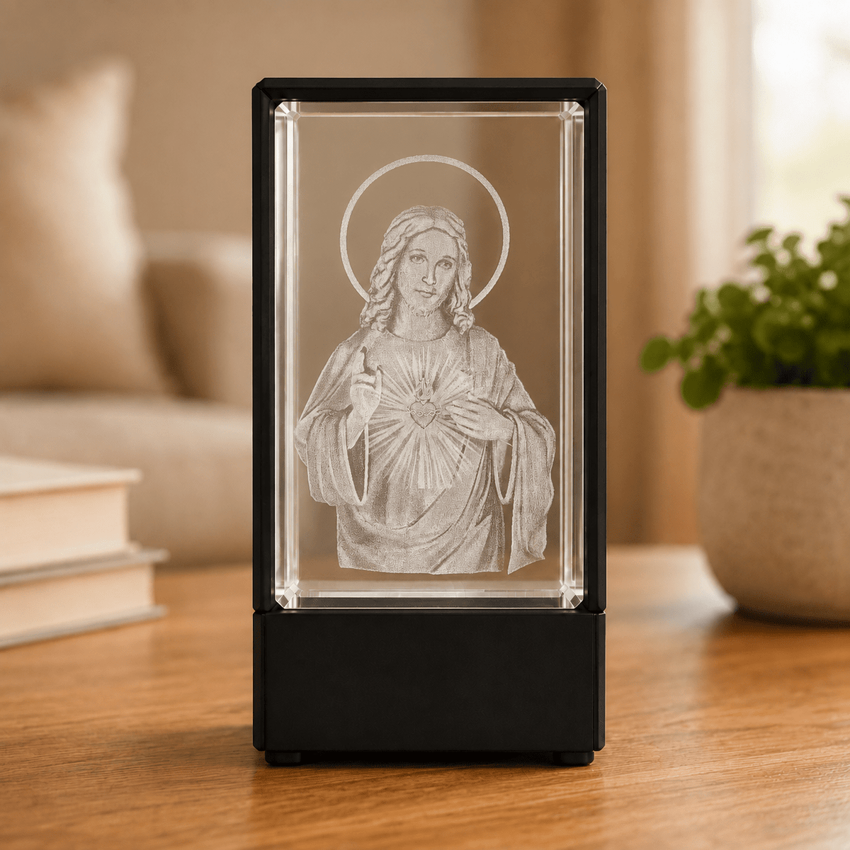 Sacred Heart of Jesus Crystal Keepsake - Laverina